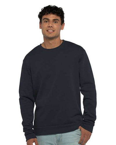 Next Level 9002 Heather Midnight Navy — on model front