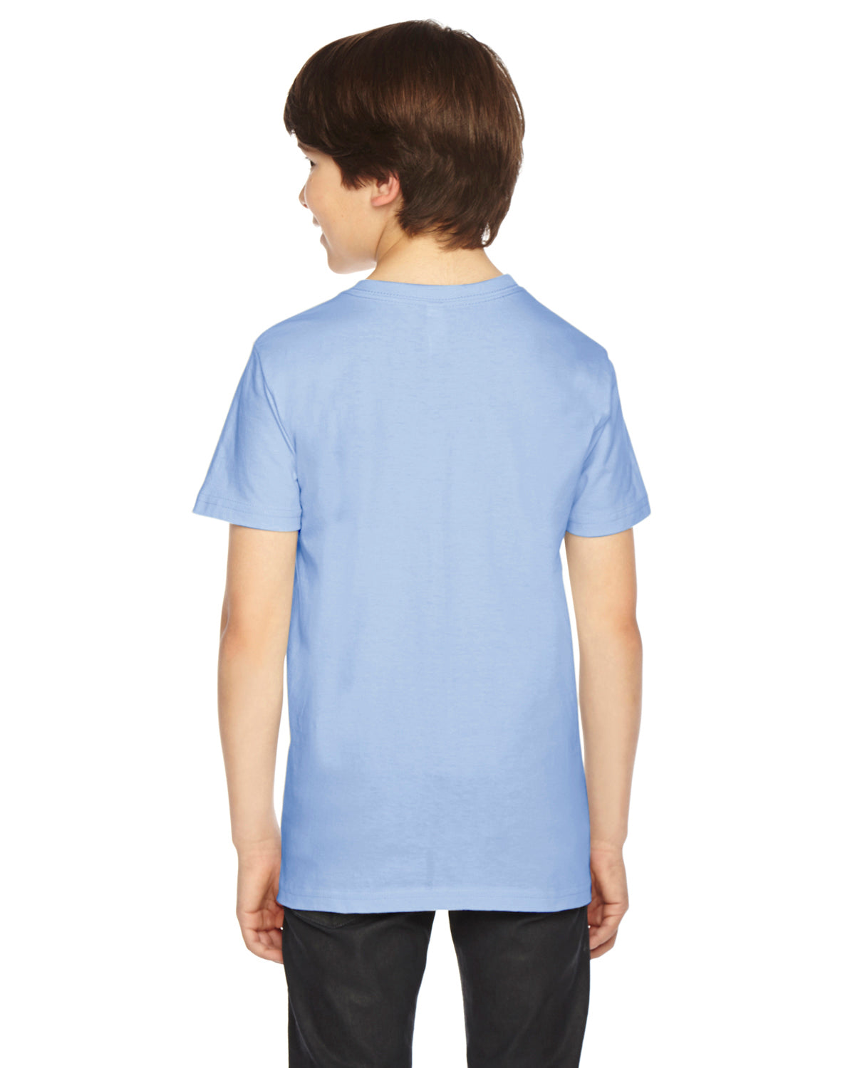 Youth Fine Jersey Short-Sleeve T-Shirt - Baby Blue