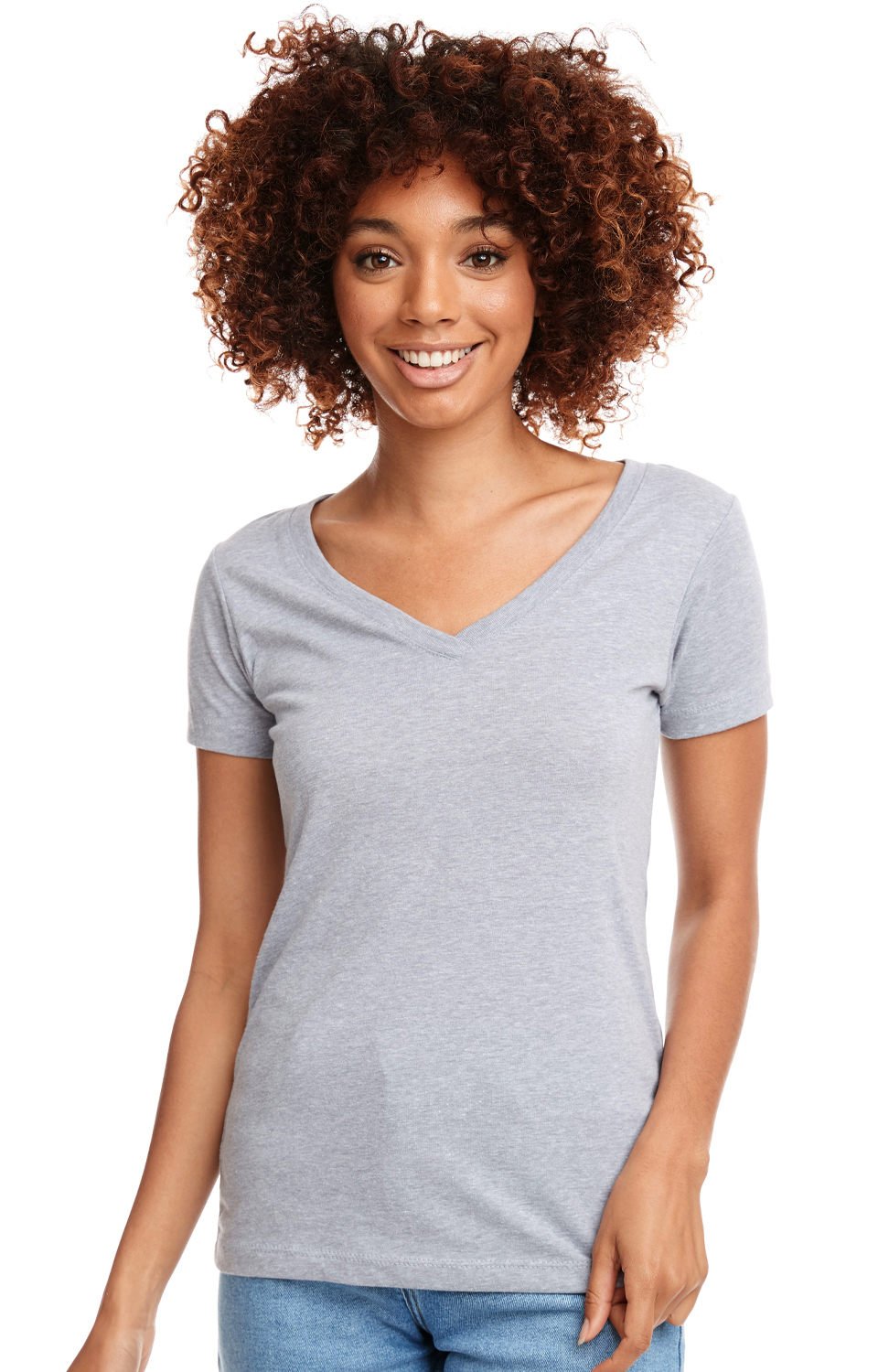 Women's 'Junior fit' Ideal V - Heather Gray