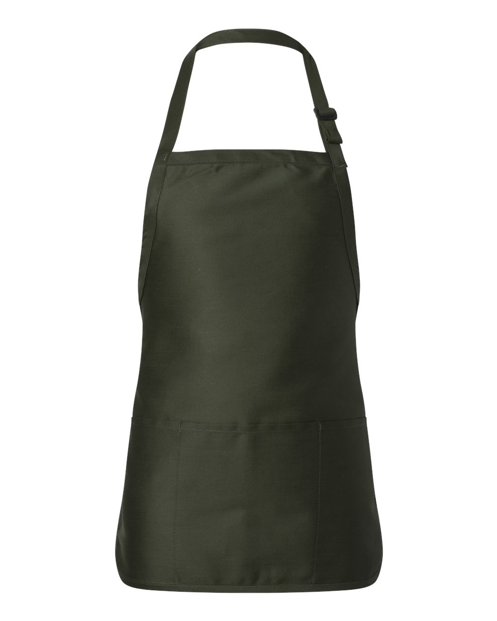 Full-Length Apron with Pouch Pocket - Forest