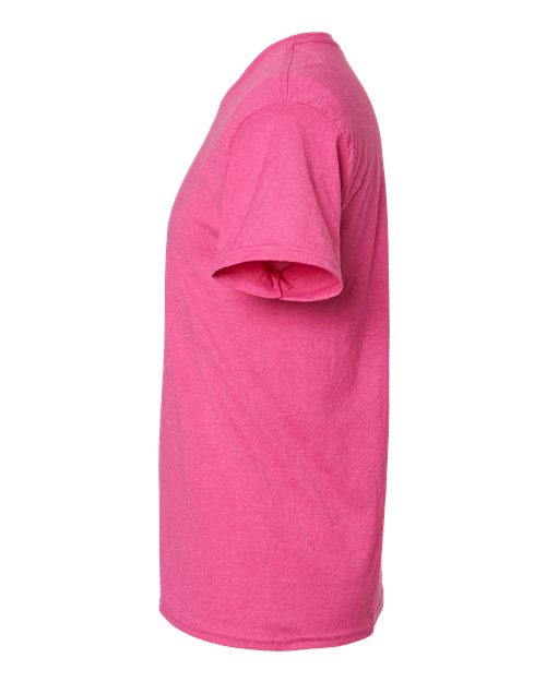 Hanes 4980 Wow Pink Heather — direct side
