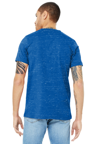 Unisex Jersey Short-Sleeve V-Neck T-Shirt - True Royal Marble