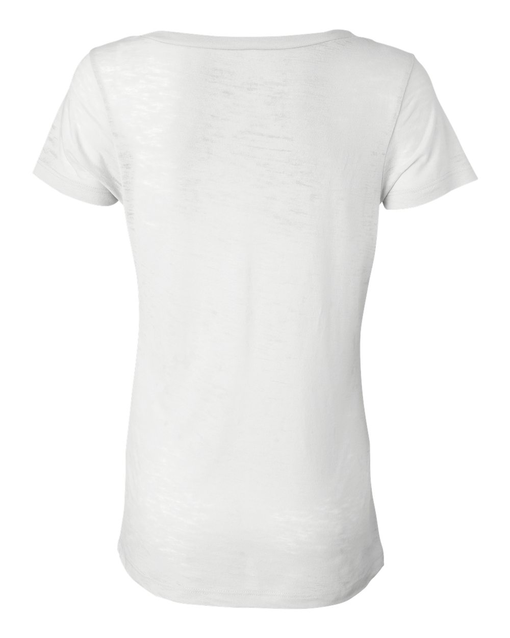 Women's Burnout V-Neck Tee - White