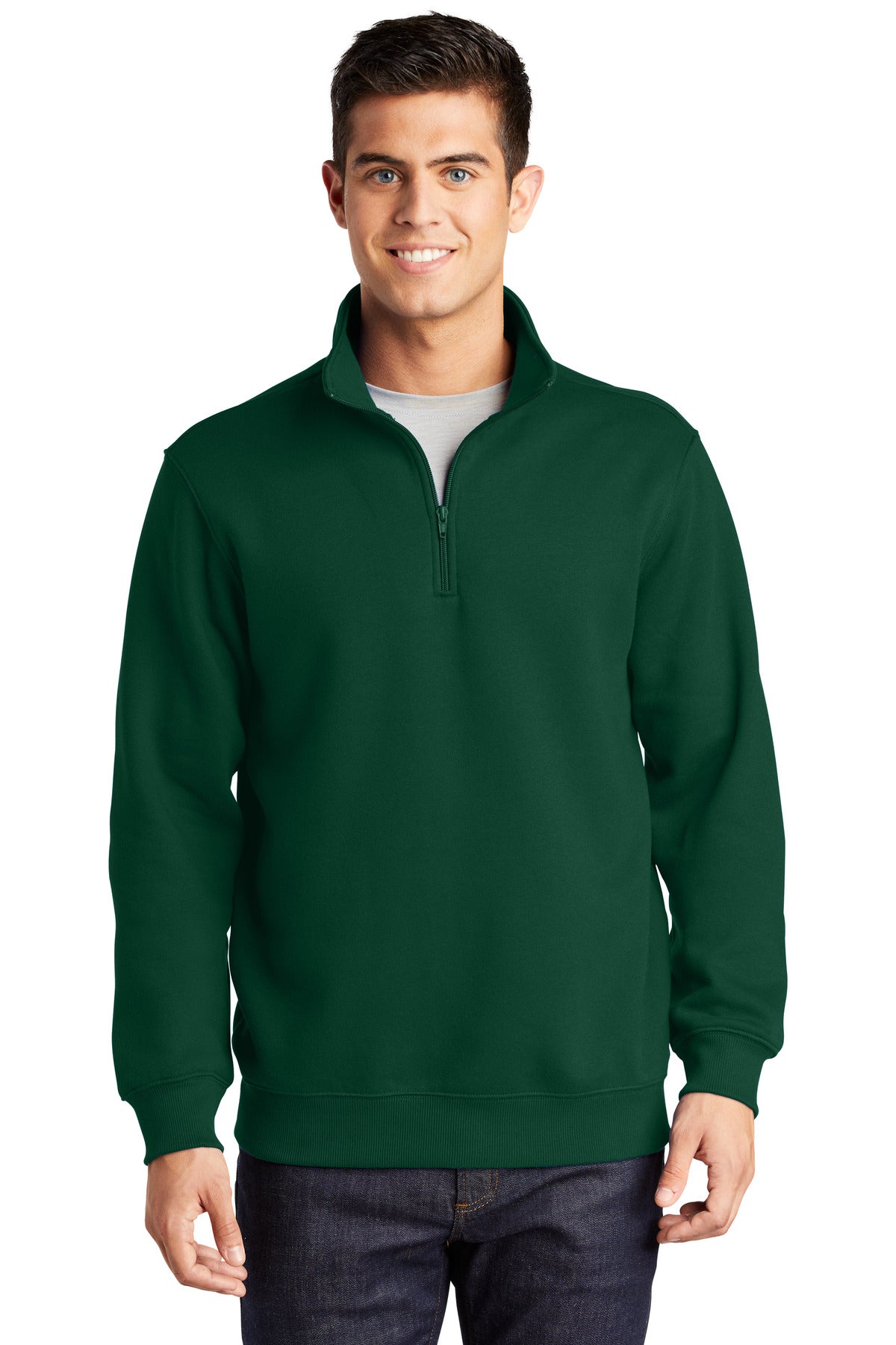 1/4-Zip Sweatshirt - Forest Green