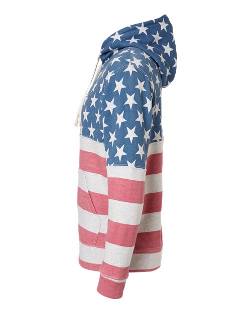 J. America 8871 Stars & Stripes Triblend — direct side