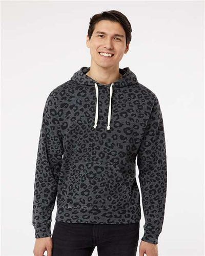 J. America 8871 Black Leopard Triblend — on model front