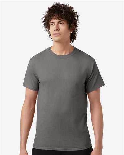 Champion T425 Stone Grey — on model front