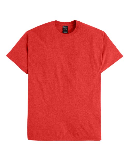 Hanes 42TB Poppy Red Heather — front