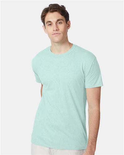 Hanes 42TB Ice Fall Heather — on model front