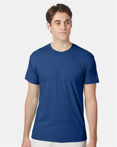 Hanes 42TB Regal Navy Heather — on model front