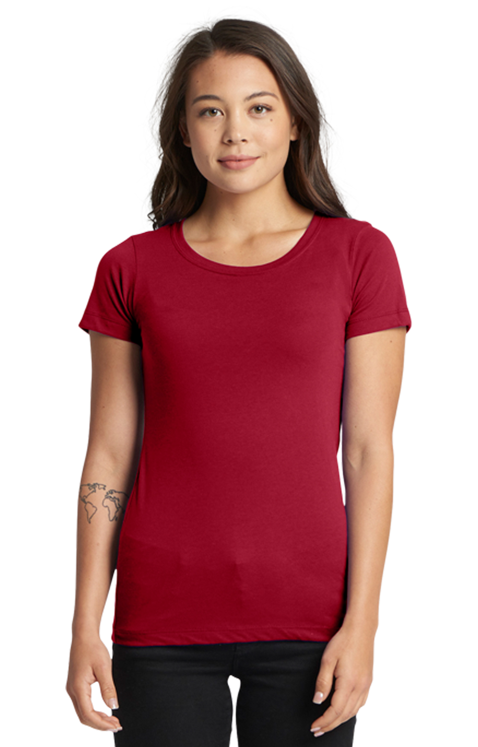 Women's 'Junior Fit' Ideal T-Shirt - Cardinal