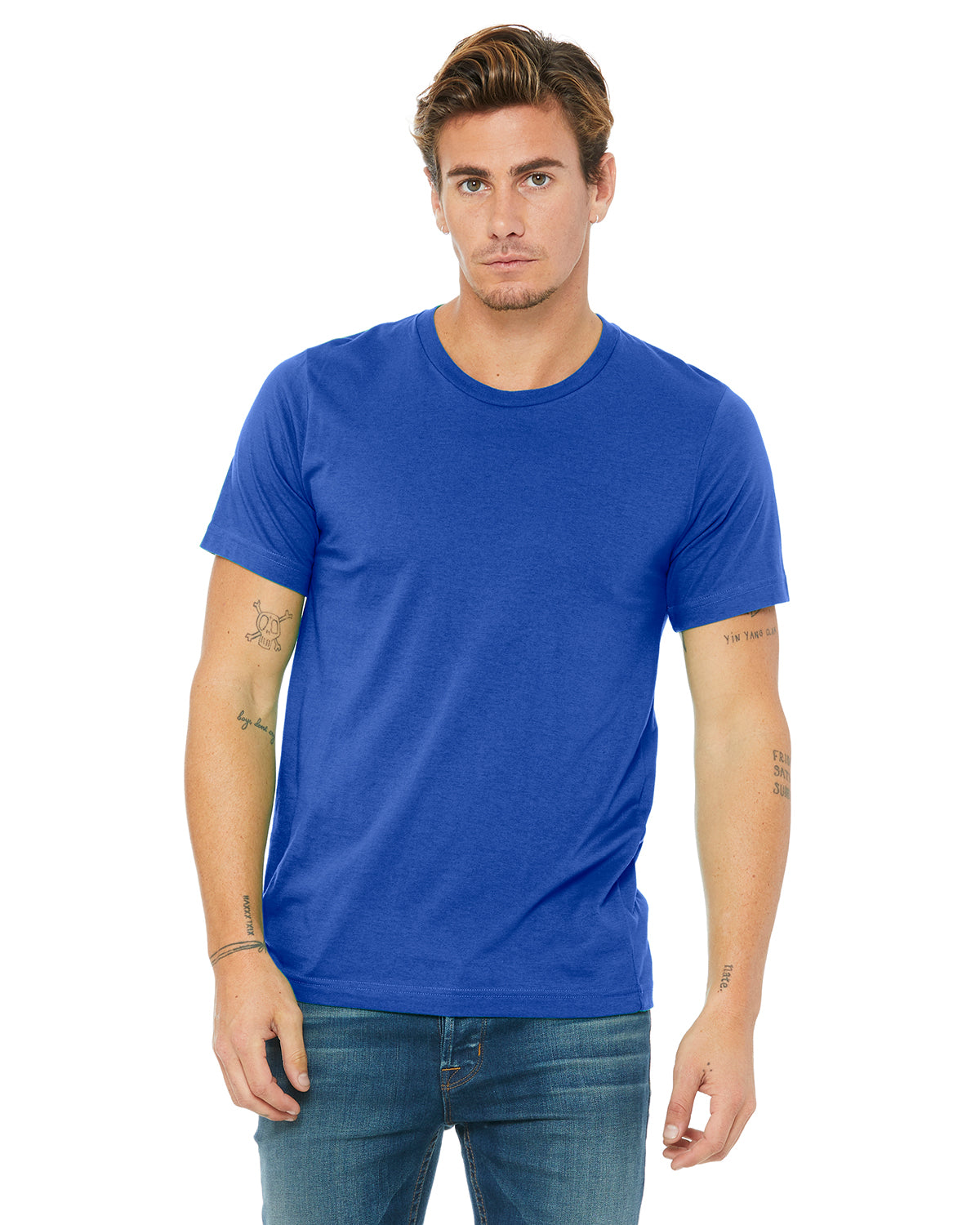 Unisex Poly-Cotton Short-Sleeve T-Shirt - True Royal