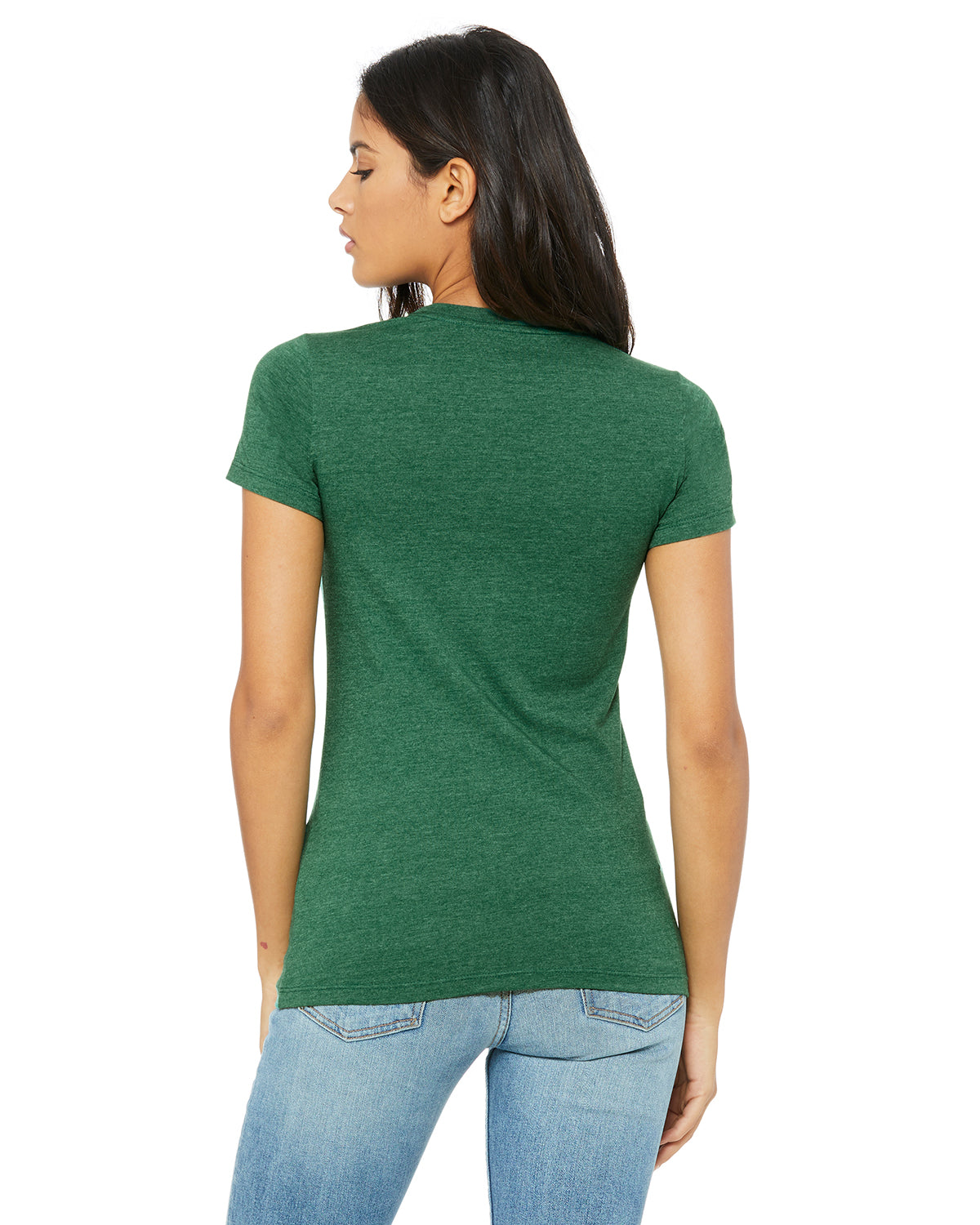 Women's Junior Fit Favorite T-Shirt - Heather Grass Green