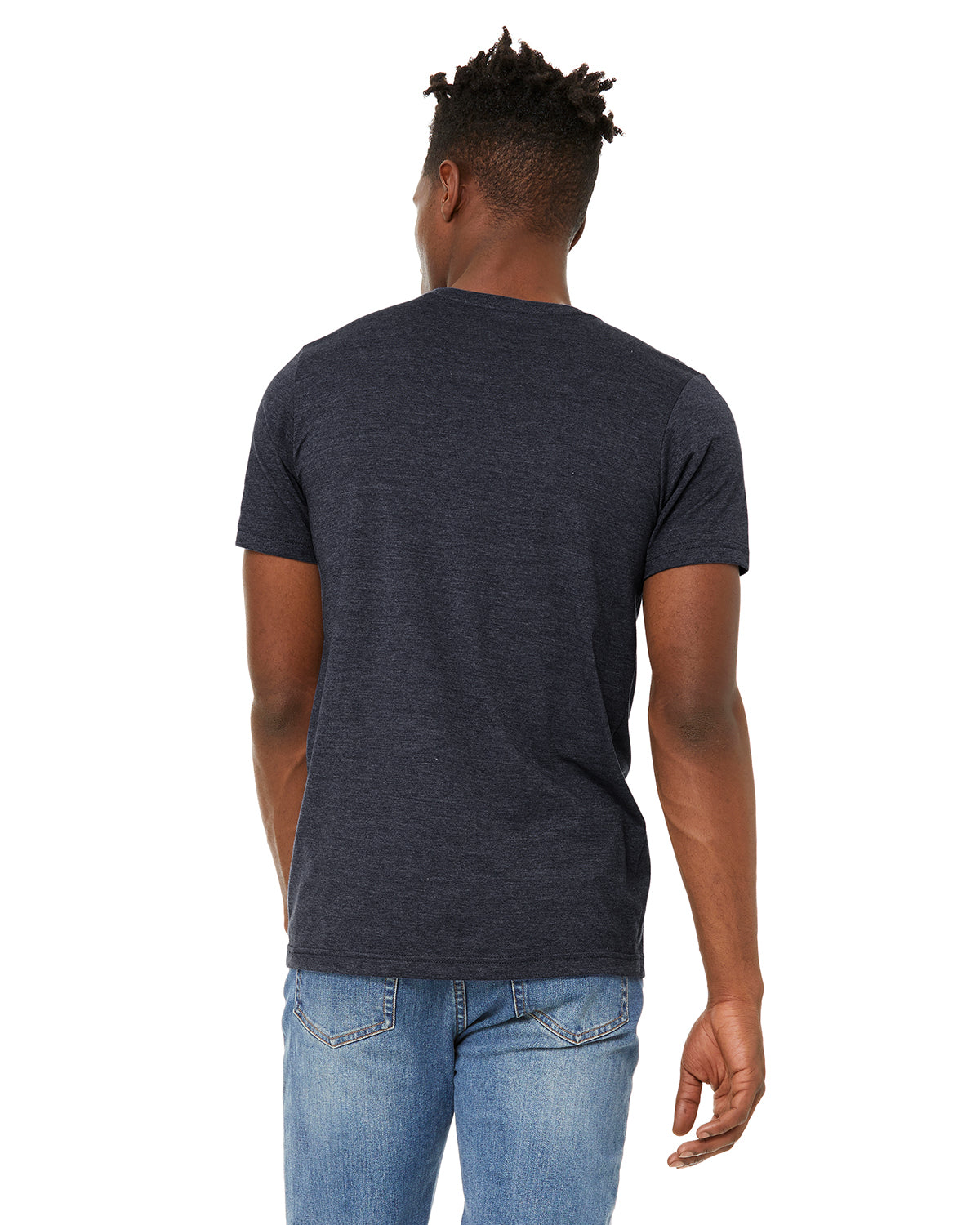 Unisex Sueded T-Shirt - Heather Navy