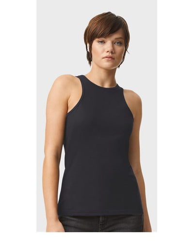 American Apparel 101CVC Black — on model front