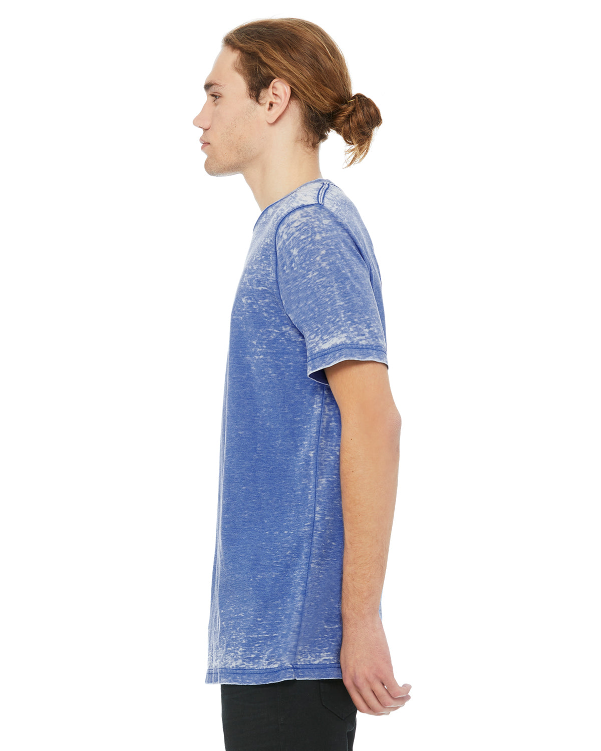 Unisex Poly-Cotton Short-Sleeve T-Shirt - True Royal Acid Wash