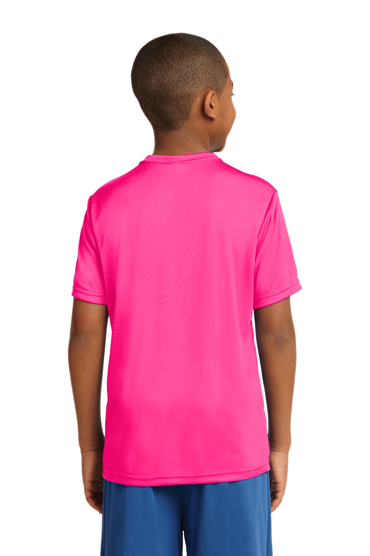Youth PosiCharge Competitor Tee - Neon Pink