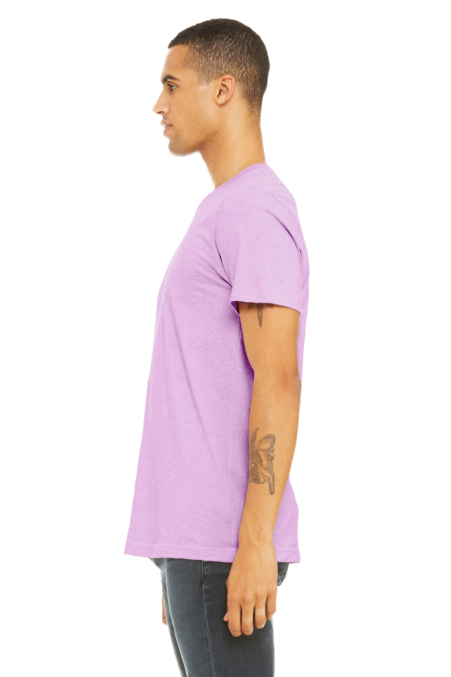 Unisex Heather CVC T-Shirt - Heather Prism Lilac
