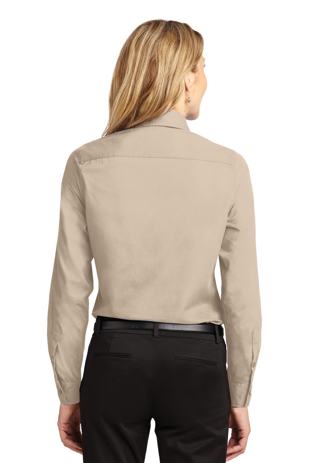 Women's Long Sleeve Easy Care Shirt - Stone
