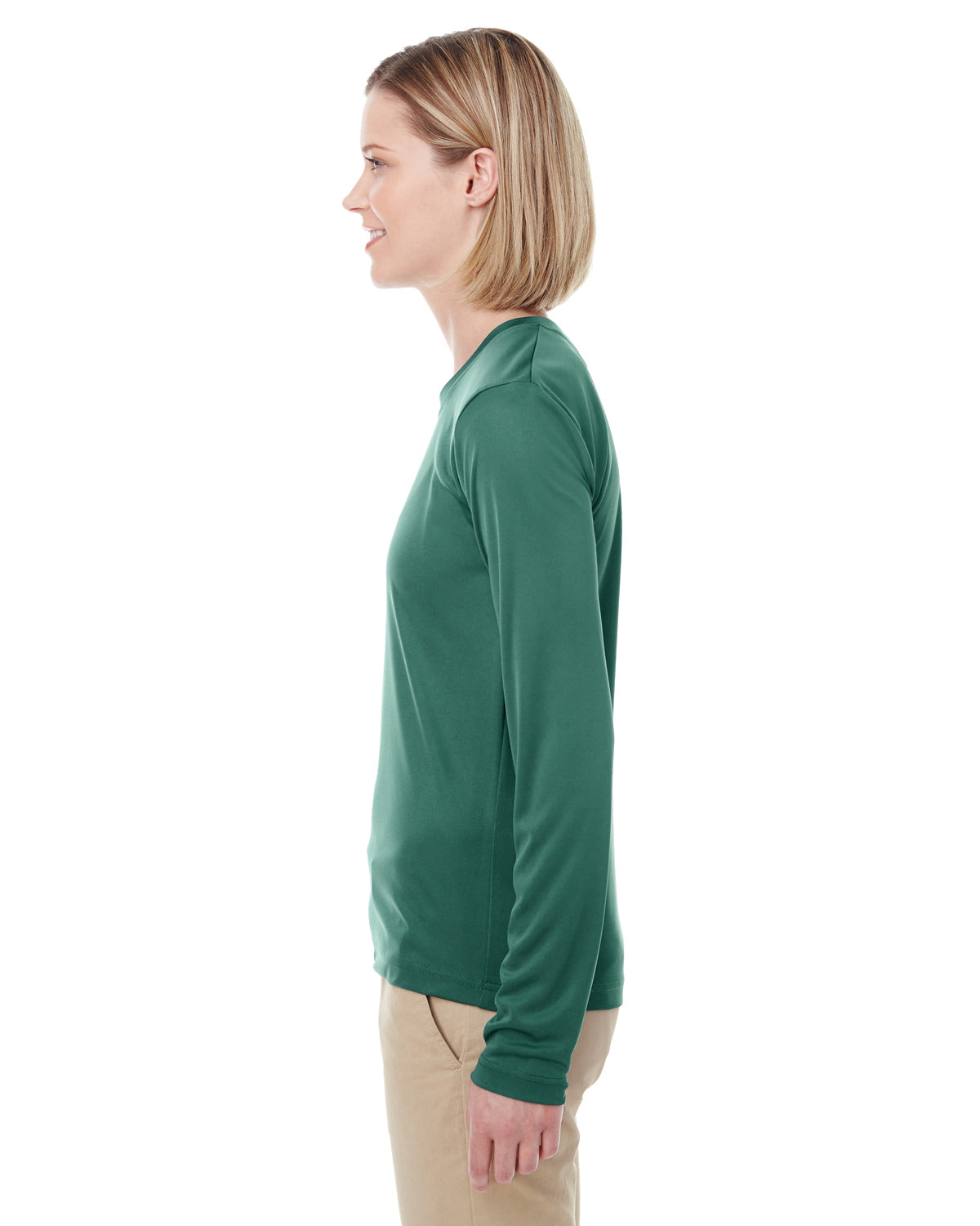 Women's Cool & Dry Performance Long-Sleeve Top - Forest Green