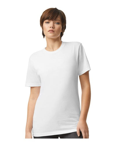 American Apparel 2001CVC White — on model front