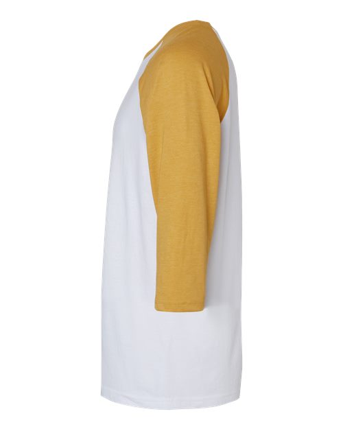 American Apparel 2003CVC White/ Heather Mustard — direct side