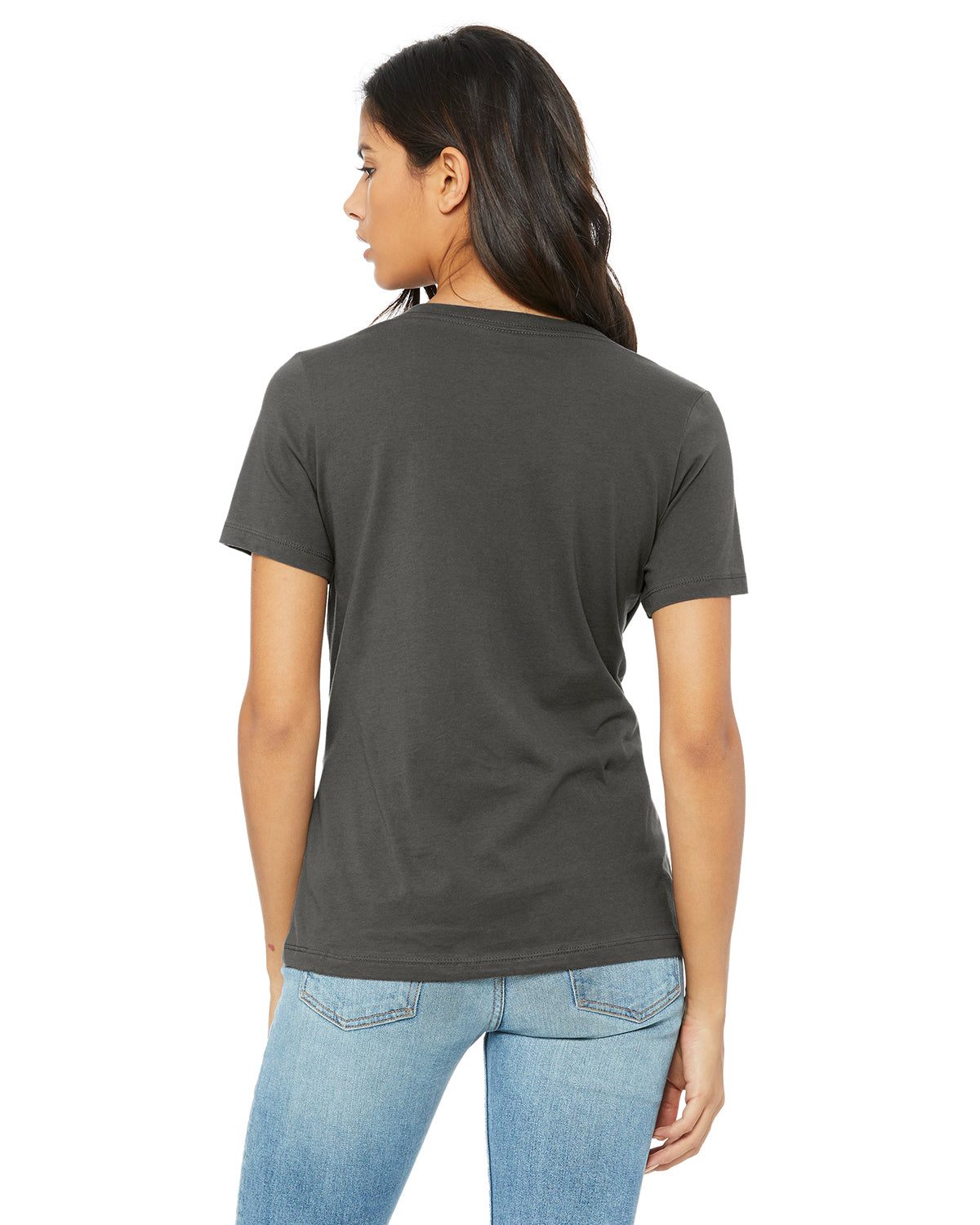 Women's Relaxed Jersey V-Neck T-Shirt - Asphalt