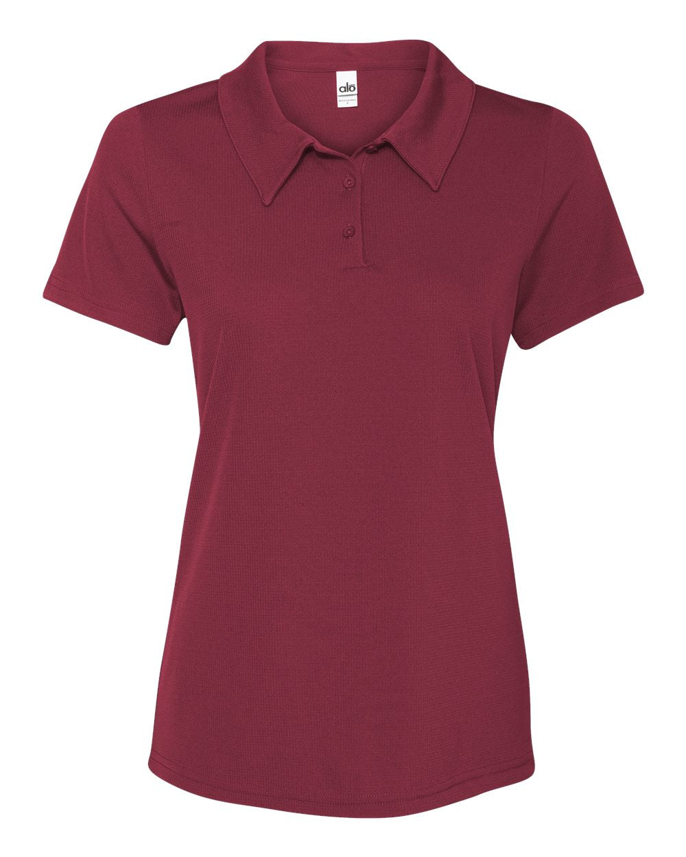 Women's Performance 3-Button Mesh Sport Shirt - Sport Maroon