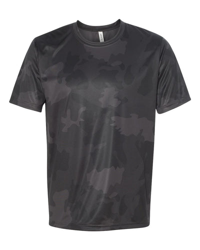 Unisex Performance Short-Sleeve T-Shirt - Black Laser Camo