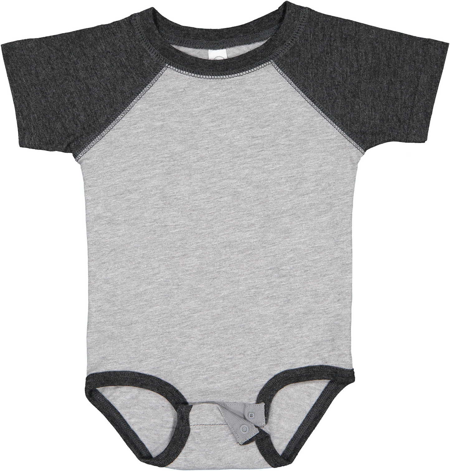 Infant Baseball Bodysuit - Vintage Heather / Vintage Smoke
