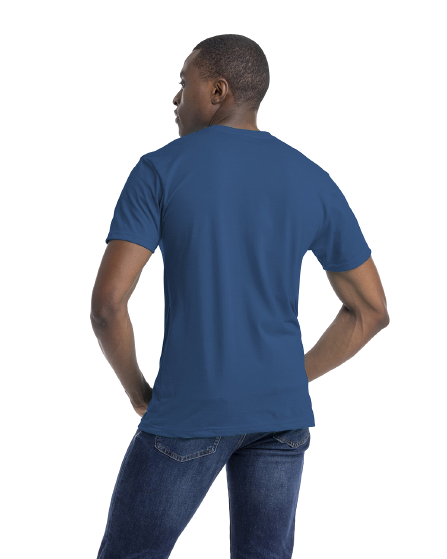 Unisex CVC Crewneck T-Shirt - Heather Cool Blue