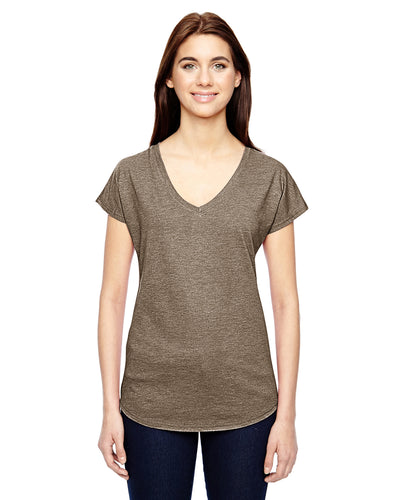 Women's Triblend V-Neck T-Shirt - Heather Slate