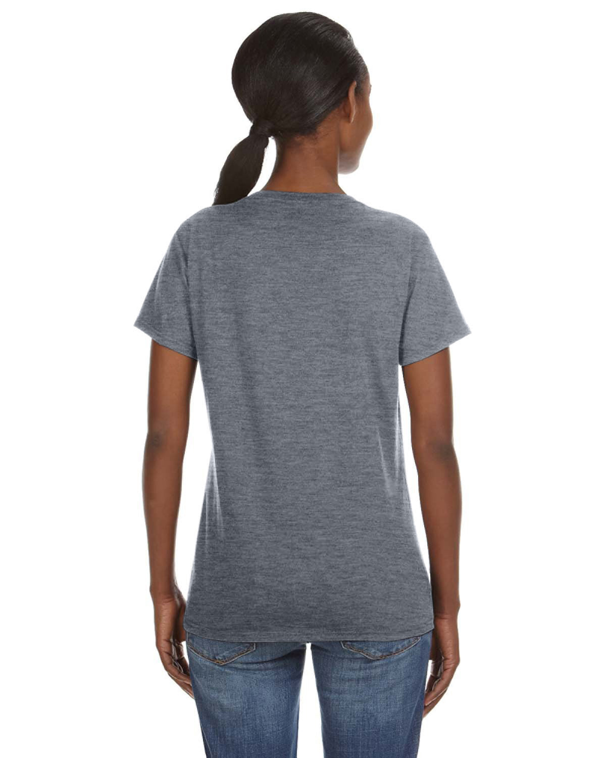 Women's Lightweight V-Neck T-Shirt - Heather Graphite