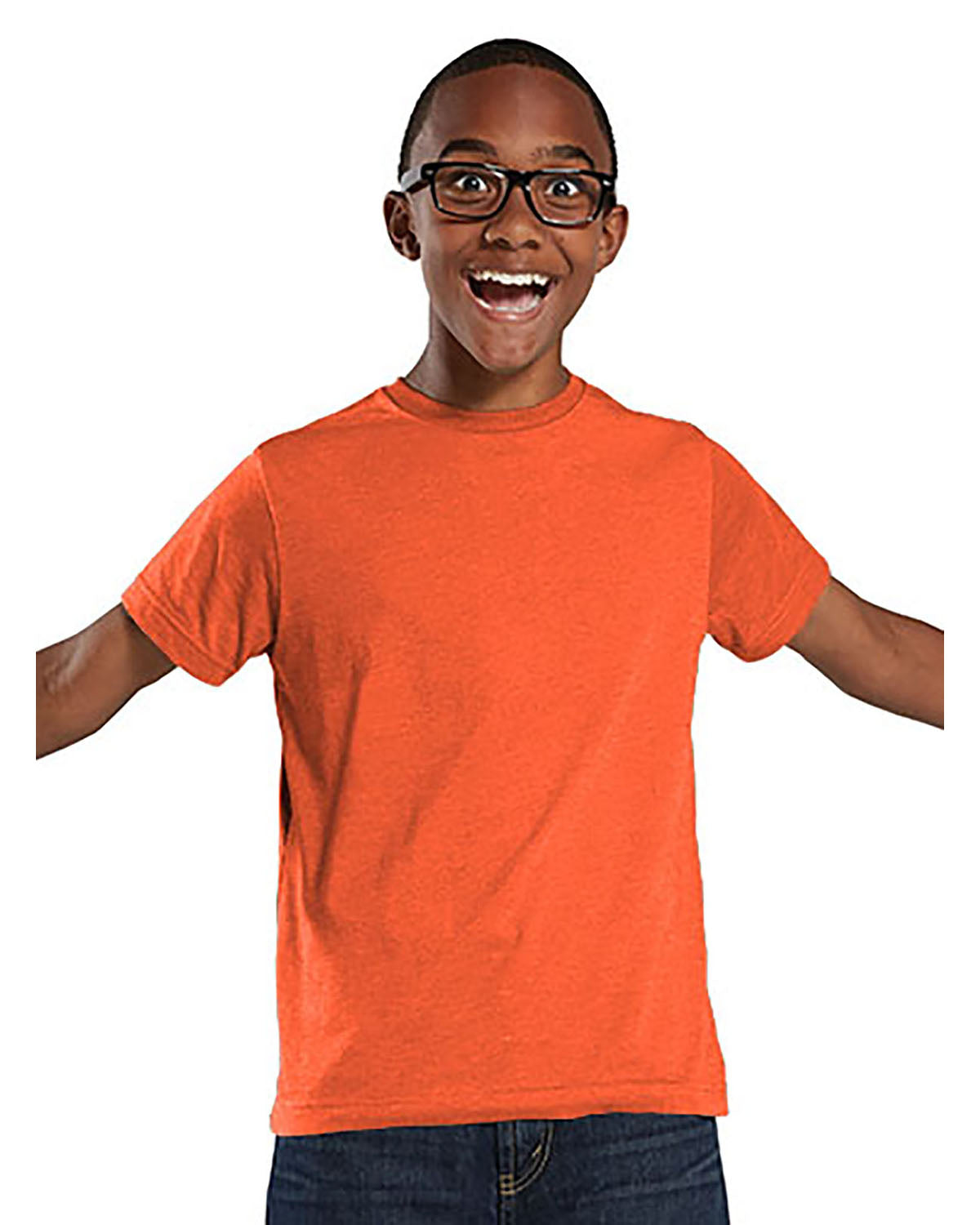 Youth Fine Jersey T-Shirt - Vintage Orange