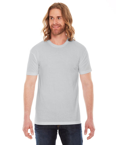 Unisex Poly-Cotton Short-Sleeve Crewneck - New Silver