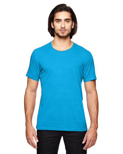 Unisex Triblend T-Shirt - Heather Caribbean Blue