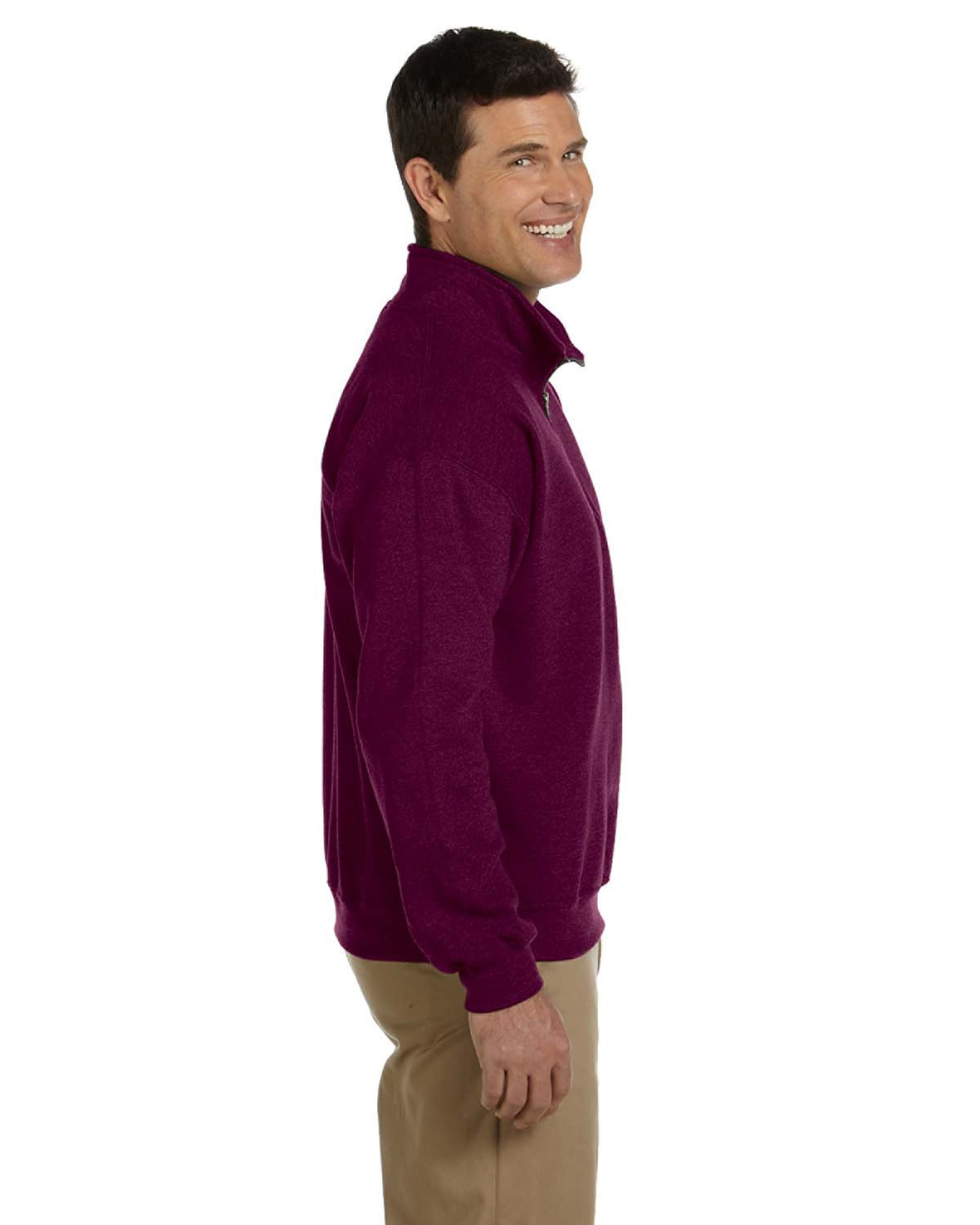 Unisex Heavy Blend™  Vintage Cadet Collar Sweatshirt - Maroon