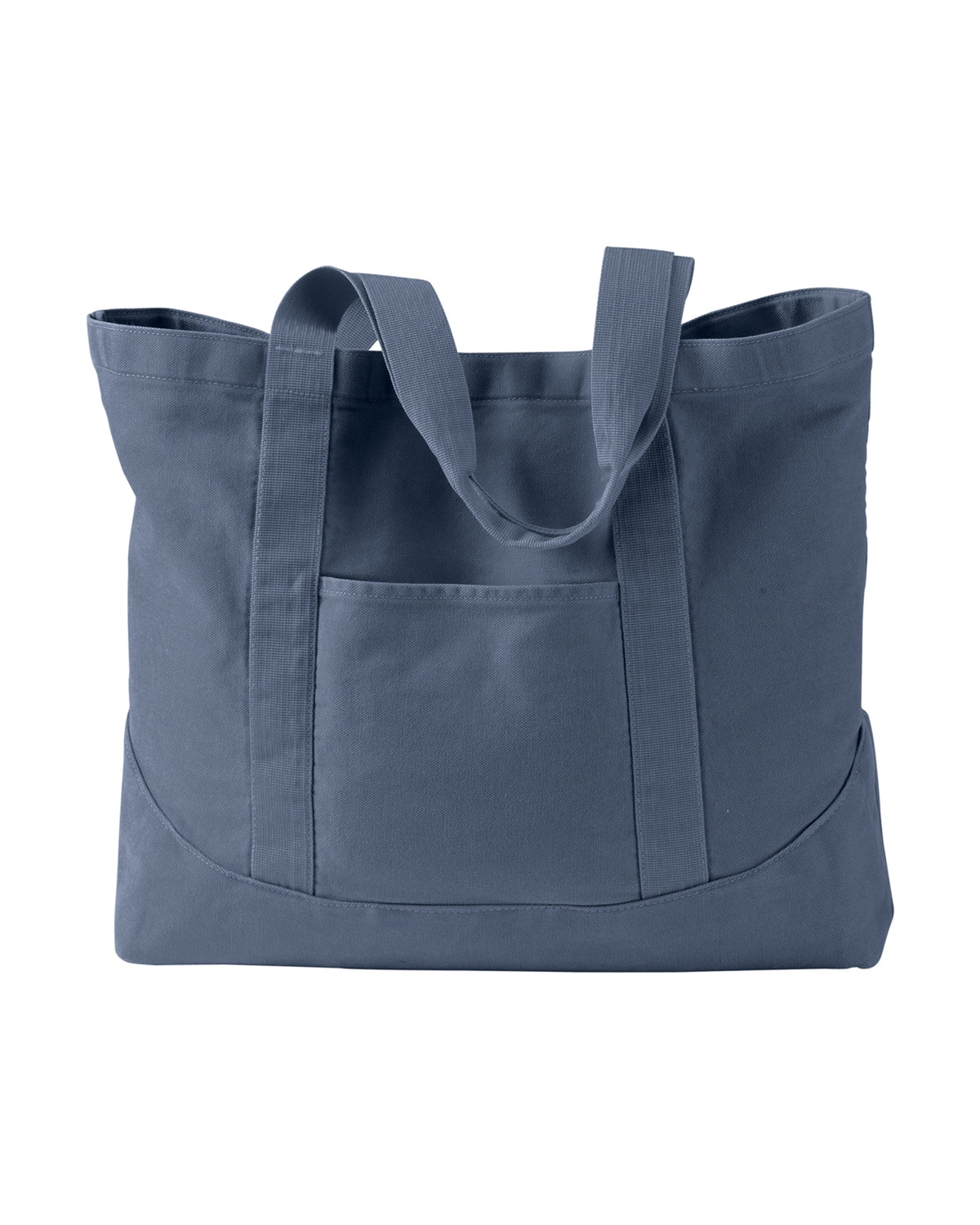 Pigment-Dyed Large Canvas Tote - Denim