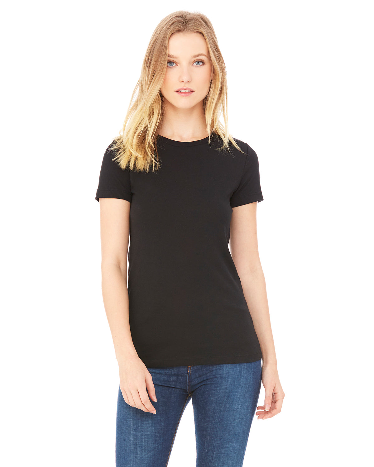 Women's Junior Fit Favorite T-Shirt - Solid Black Blend