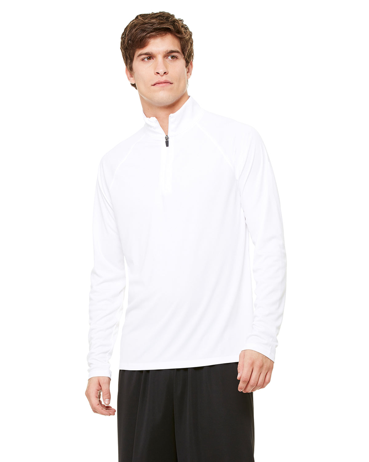 Unisex Quarter-Zip Lightweight Pullover - White