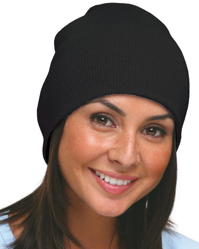 100% Acrylic Beanie - Black