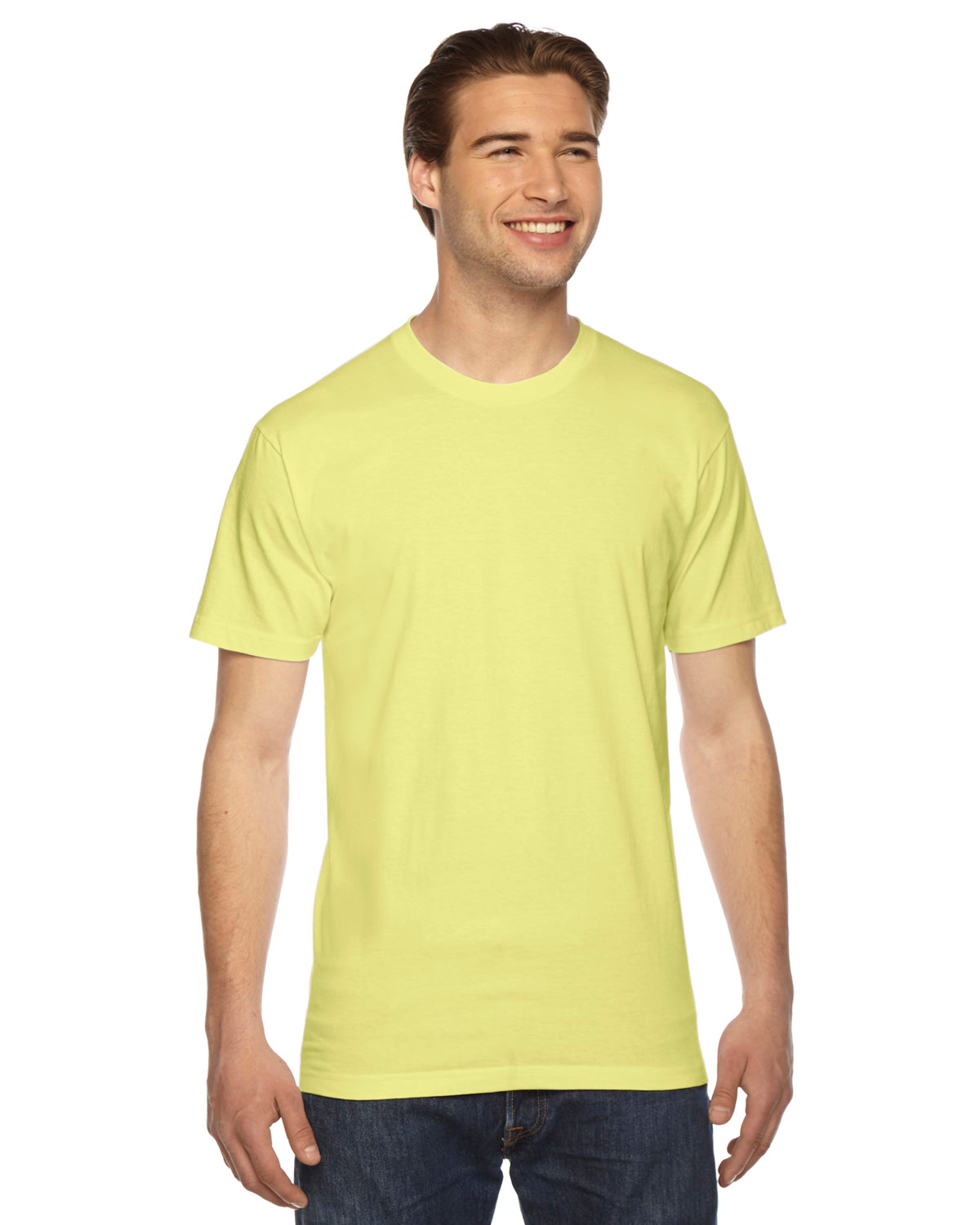 Unisex Fine Jersey Short-Sleeve T-Shirt - Lemon