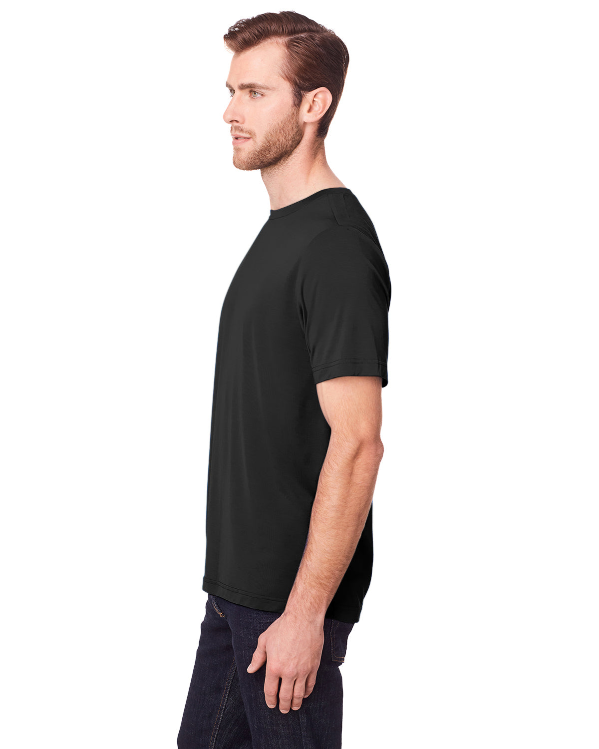 Unisex Fusion ChromaSoft™ Performance T-Shirt - Black