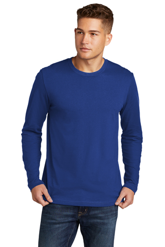 Men's Cotton Long-Sleeve Crew - Royal