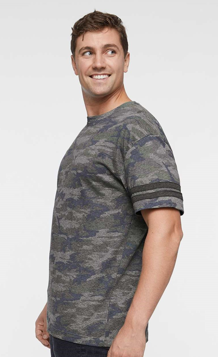 Men's Football T-Shirt - Vintage Camo / Vintage Smoke