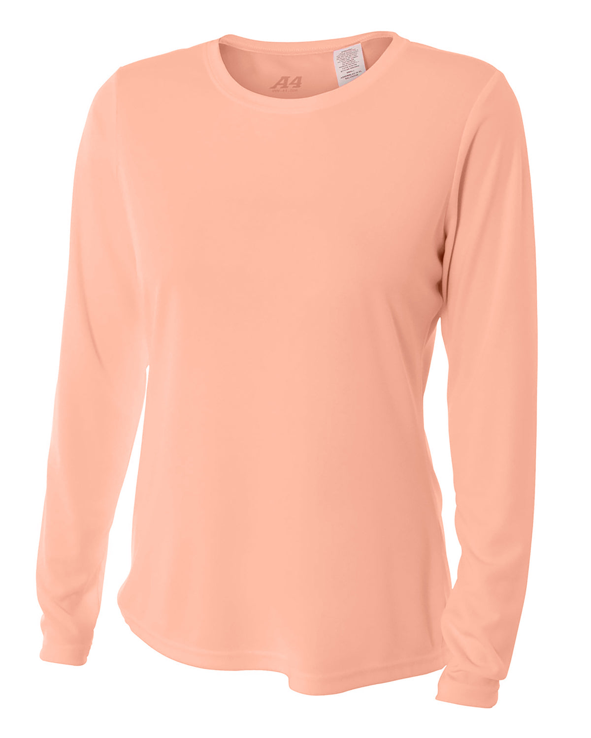 Women's Long Sleeve Cooling Performance Crew Shirt - SALMON