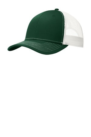 Snapback Trucker Cap - Dark Green / White