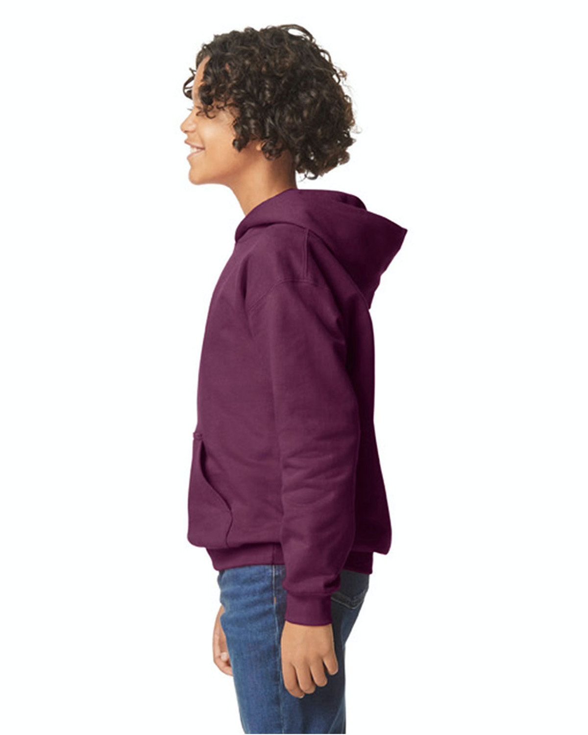 Youth Softstyle Midweight Fleece Hoodie - Maroon
