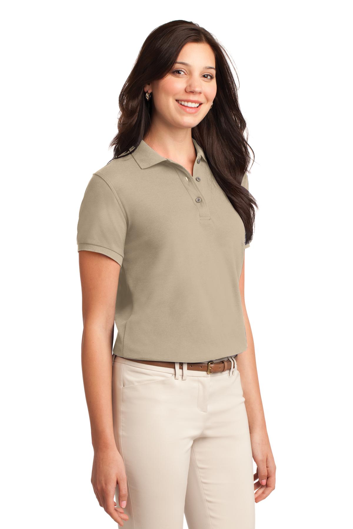Women's Silk Touch Polo - Stone