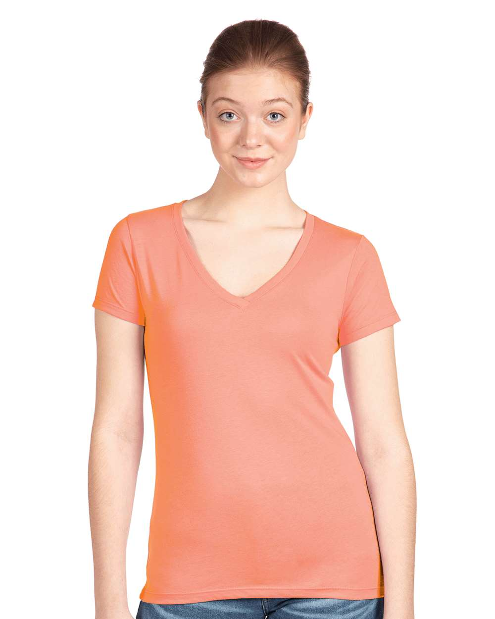 Women's 'Junior fit' Ideal V - Light Orange